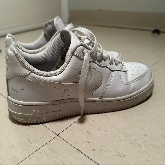 Nike Air Force 1 White Sneakers - Picture 5 of 10